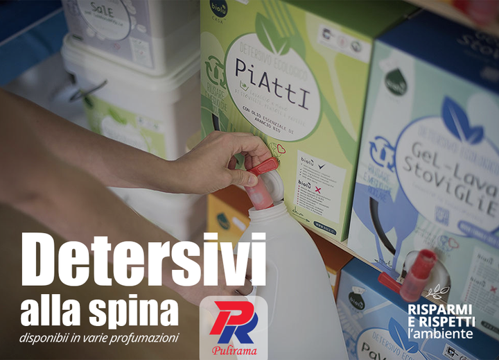 Risparmia e rispetta l'ambiente acquistando i #DETERSIVI alla #SPINA da Pulirama 🔝
